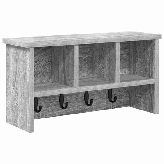 Wandmontierter Kleiderständer Grau Sonoma 50 x 16 x 26 cm