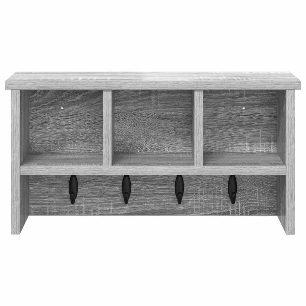 Wandmontierter Kleiderständer Grau Sonoma 50 x 16 x 26 cm