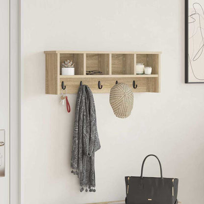 Wandmontierter Kleiderständer Sonoma Eiche 75 x 16 x 26 cm