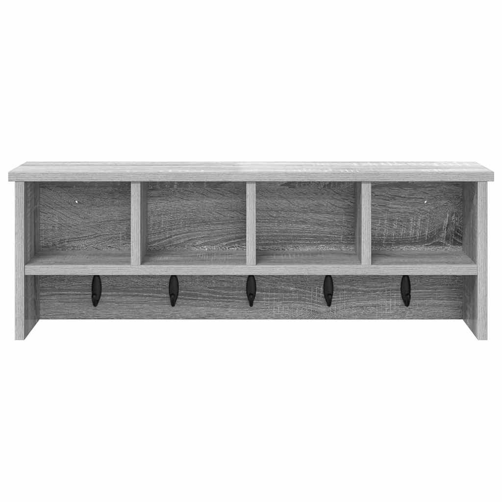 Wandmontierter Kleiderständer Grau Sonoma 75 x 16 x 26 cm