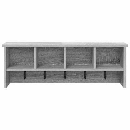 Wandmontierter Kleiderständer Grau Sonoma 75 x 16 x 26 cm