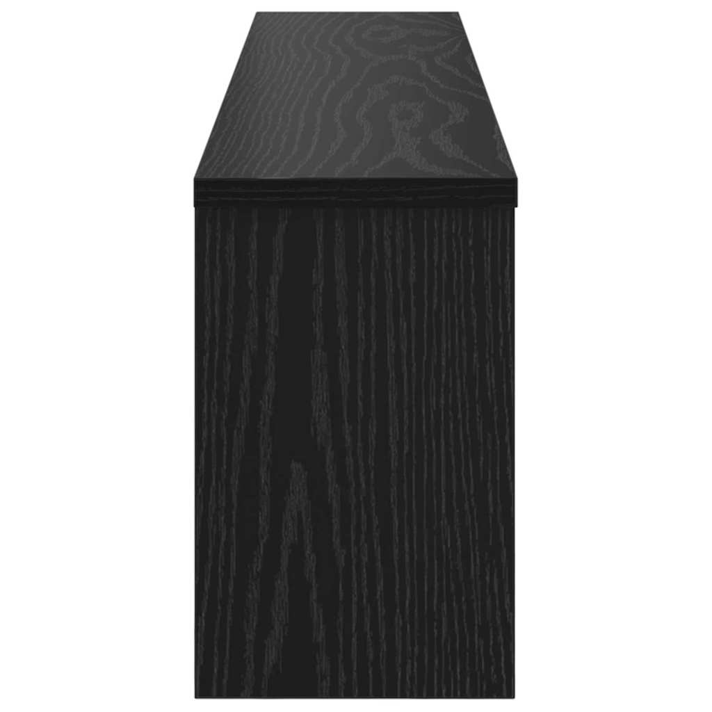 Wandmontierter Kleiderständer Schwarze Eiche 100 x 16 x 26 cm