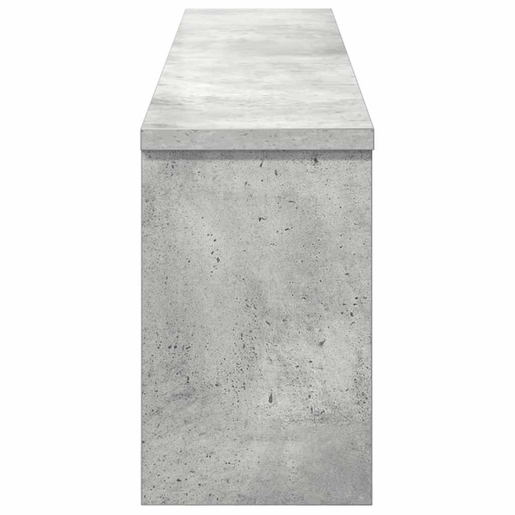 Wandmontierter Kleiderständer Betongrau 100 x 16 x 26 cm