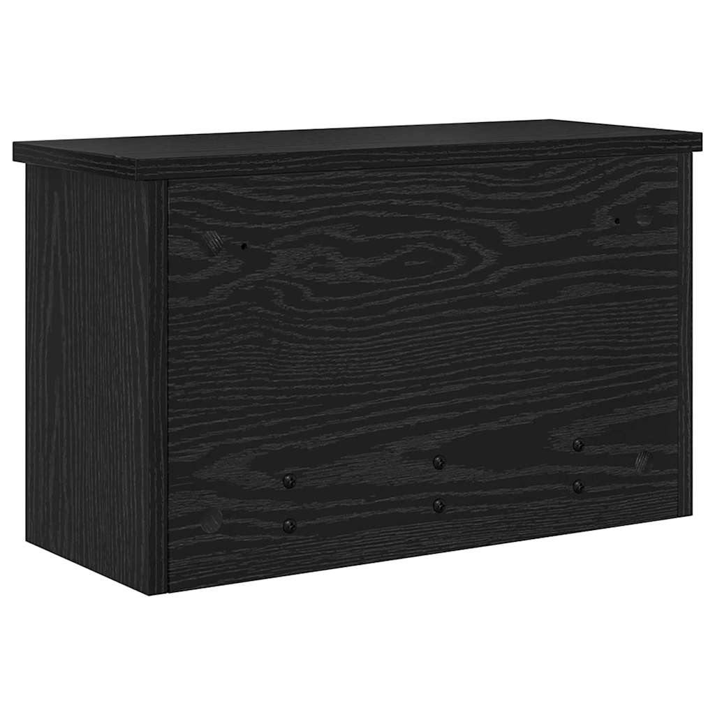 Wandmontierter Kleiderständer Schwarze Eiche 50 x 20 x 30 cm