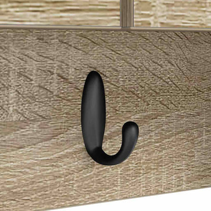 Wandmontierter Kleiderständer Sonoma Eiche 50 x 20 x 30 cm
