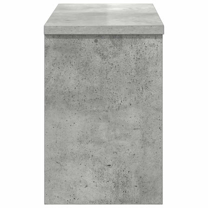 Wandmontierter Kleiderständer mit Tür Betongrau 50 x 20 x 30 cm