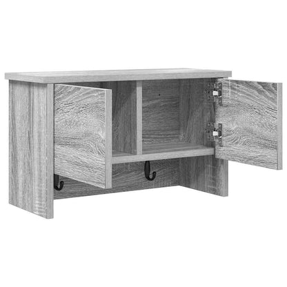 Wandmontierter Kleiderständer Grau Sonoma 50 x 20 x 30 cm