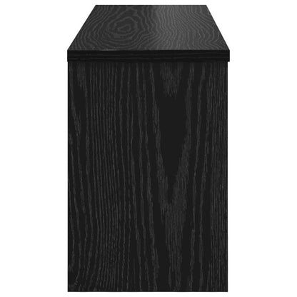 Wandmontierter Kleiderständer Schwarze Eiche 80 x 20 x 30 cm