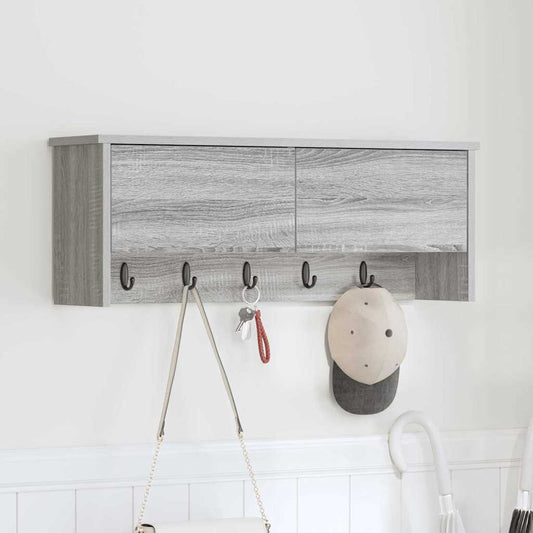Wandmontierter Kleiderständer Grau Sonoma 80 x 20 x 30 cm