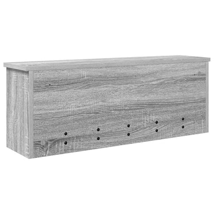 Wandmontierter Kleiderständer Grau Sonoma 80 x 20 x 30 cm