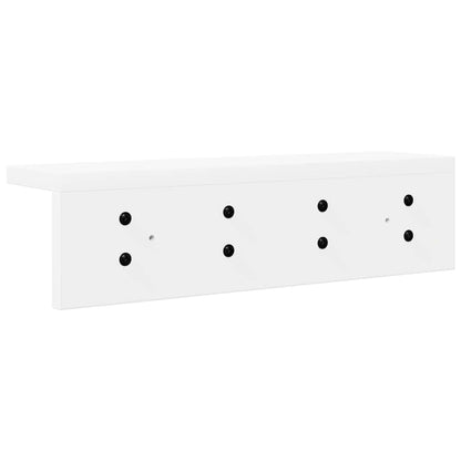 Wandmontierter Kleiderständer Weiß 40 x 10.5 x 10.5 cm