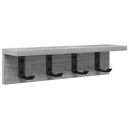 Wandmontierter Kleiderständer Grau Sonoma 40 x 10.5 x 10.5 cm