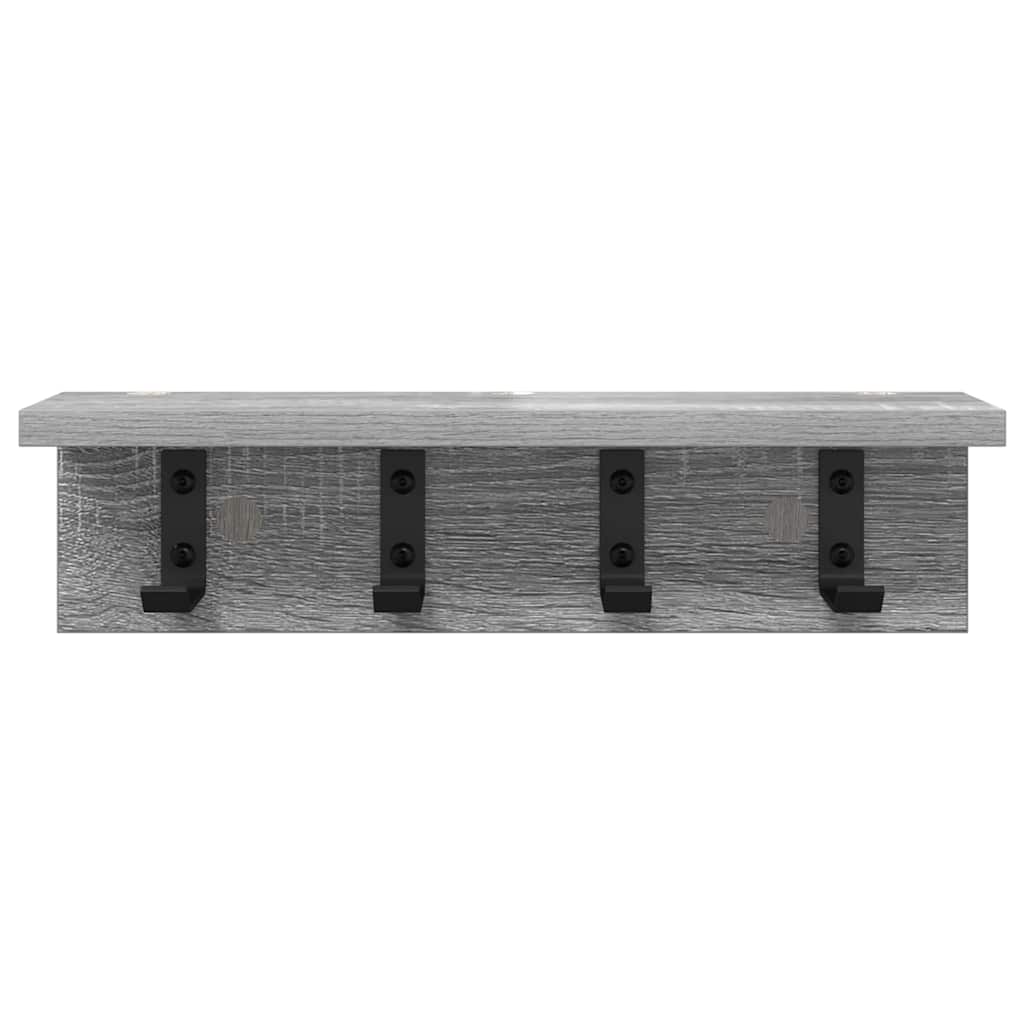 Wandmontierter Kleiderständer Grau Sonoma 40 x 10.5 x 10.5 cm