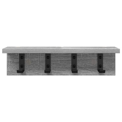 Wandmontierter Kleiderständer Grau Sonoma 40 x 10.5 x 10.5 cm