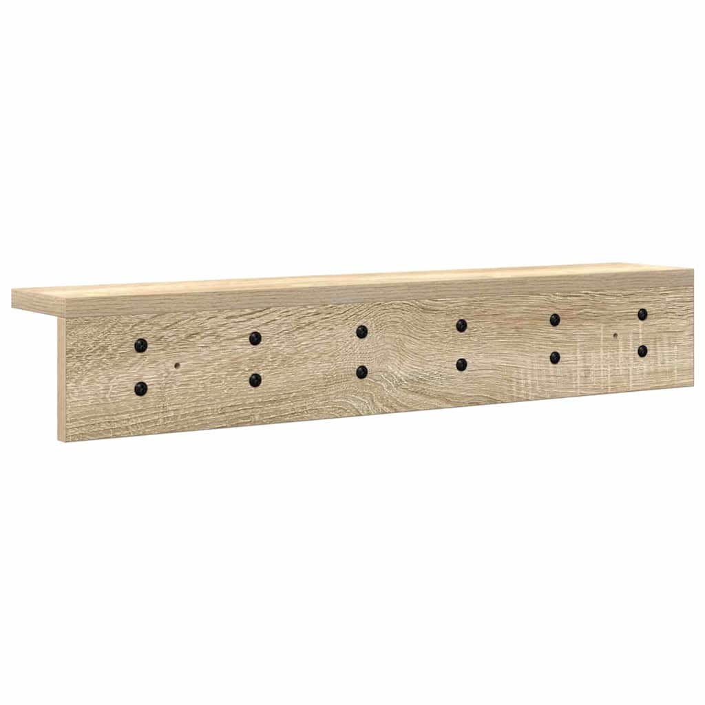 Wandmontierter Kleiderständer Sonoma Eiche 60 x 10.5 x 10.5 cm
