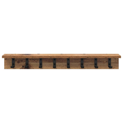 Wandmontierter Kleiderständer Altholz 80 x 10.5 x 10.5 cm