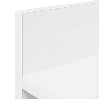 Wandmontierter Kleiderständer mit Regal Weiß 40 x 10.5 x 18 cm