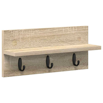 Wandmontierter Kleiderständer Sonoma Eiche 40 x 10.5 x 18 cm