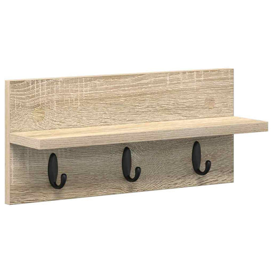 Wandmontierter Kleiderständer Sonoma Eiche 40 x 10.5 x 18 cm