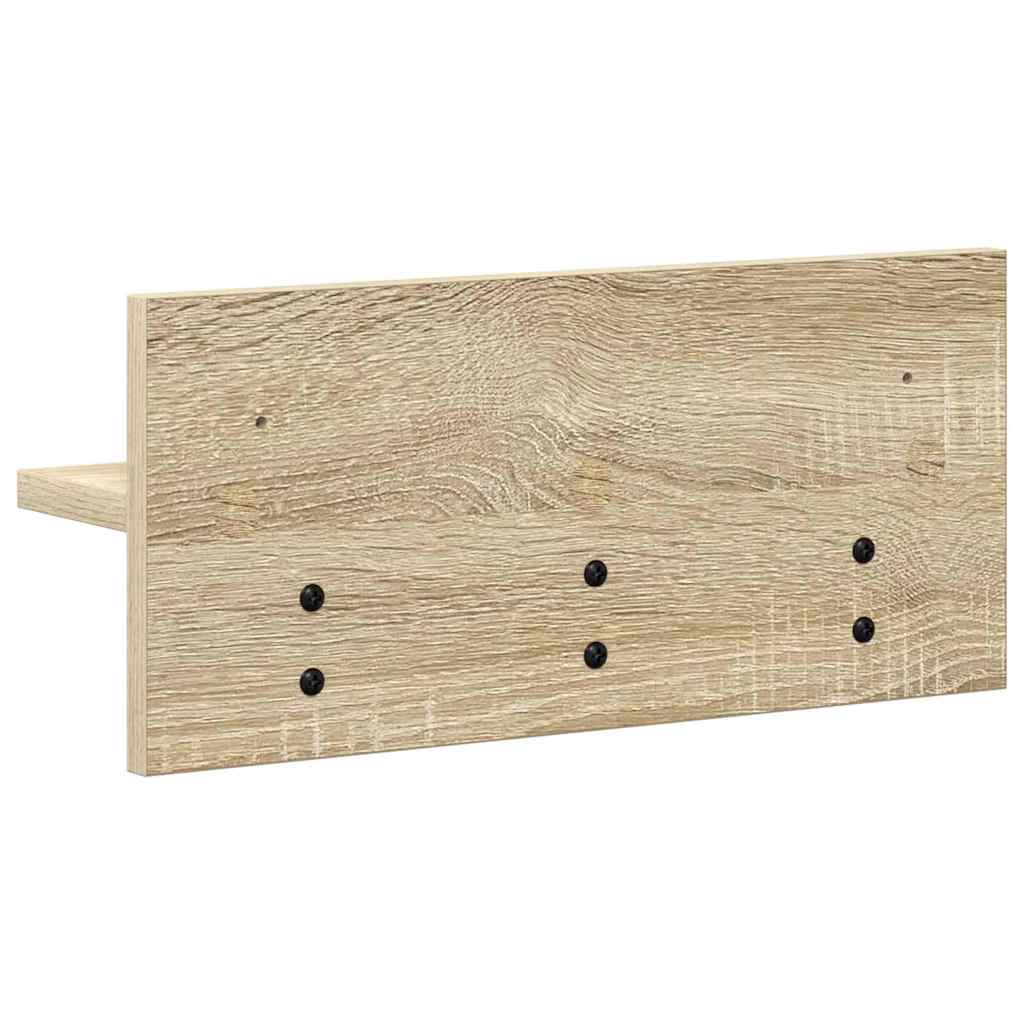 Wandmontierter Kleiderständer Sonoma Eiche 40 x 10.5 x 18 cm