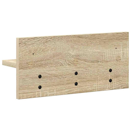 Wandmontierter Kleiderständer Sonoma Eiche 40 x 10.5 x 18 cm