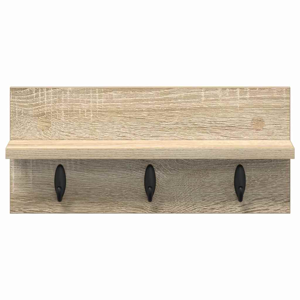 Wandmontierter Kleiderständer Sonoma Eiche 40 x 10.5 x 18 cm