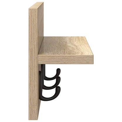 Wandmontierter Kleiderständer Sonoma Eiche 40 x 10.5 x 18 cm
