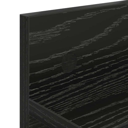 Wandmontierter Kleiderständer Schwarze Eiche 60 x 10.5 x 18 cm