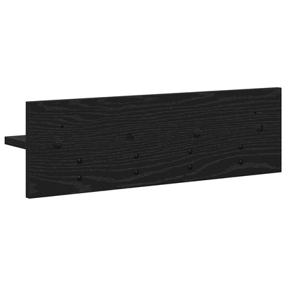 Wandmontierter Kleiderständer Schwarze Eiche 60 x 10.5 x 18 cm