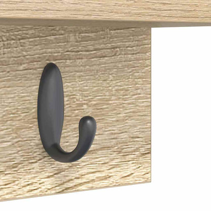 Wandmontierter Kleiderständer Sonoma Eiche 60 x 10.5 x 18 cm