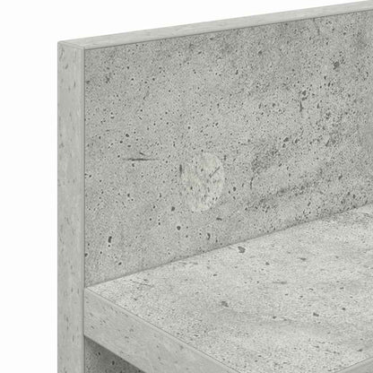 Wandmontierter Kleiderständer Betongrau 60 x 10.5 x 18 cm