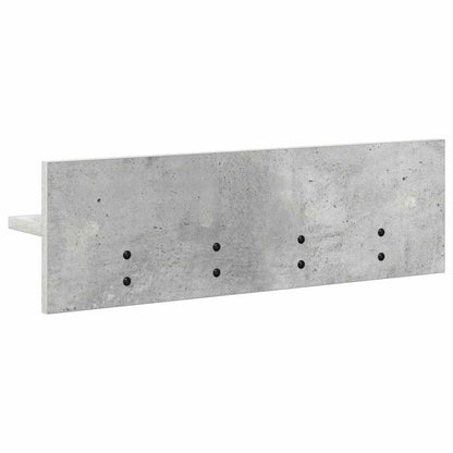 Wandmontierter Kleiderständer Betongrau 60 x 10.5 x 18 cm