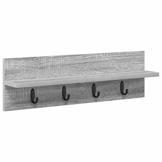 Wandmontierter Kleiderständer Grau Sonoma 60 x 10.5 x 18 cm