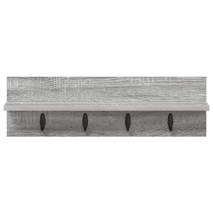Wandmontierter Kleiderständer Grau Sonoma 60 x 10.5 x 18 cm