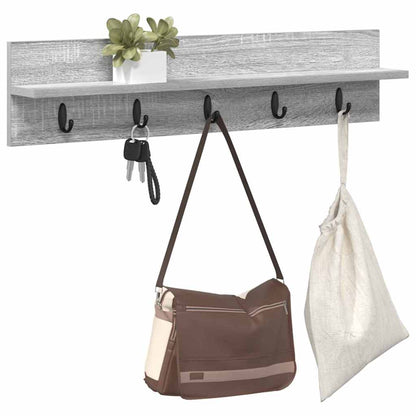 Wandmontierter Kleiderständer Grau Sonoma 80 x 10.5 x 18 cm