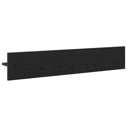 Wandmontierter Kleiderständer Schwarze Eiche 100 x 10.5 x 18 cm