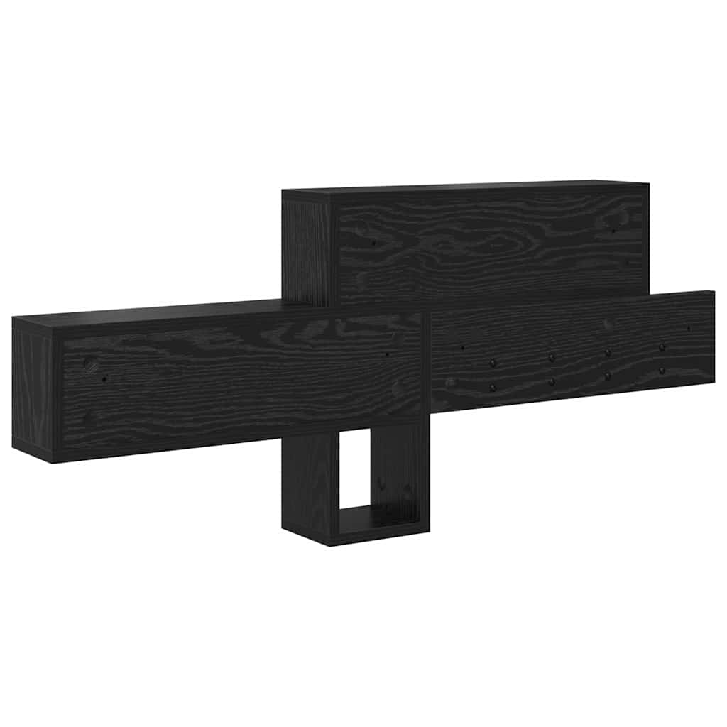 Wandmontierter Kleiderständer Schwarze Eiche 100 x 12 x 43,5 cm