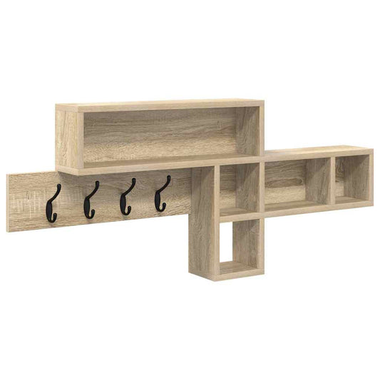 Wandmontierter Kleiderständer Sonoma Eiche 100 x 12 x 43,5 cm