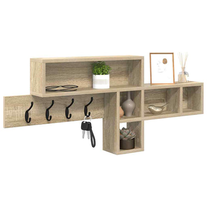 Wandmontierter Kleiderständer Sonoma Eiche 100 x 12 x 43,5 cm