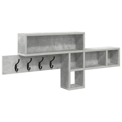 Wandmontierter Kleiderständer Betongrau 100 x 12 x 43,5 cm