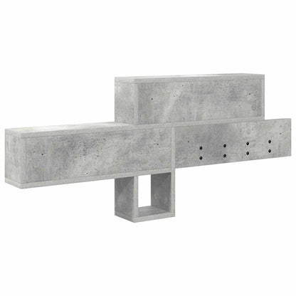 Wandmontierter Kleiderständer Betongrau 100 x 12 x 43,5 cm
