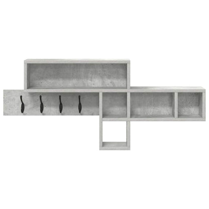 Wandmontierter Kleiderständer Betongrau 100 x 12 x 43,5 cm