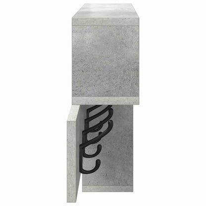 Wandmontierter Kleiderständer Betongrau 100 x 12 x 43,5 cm