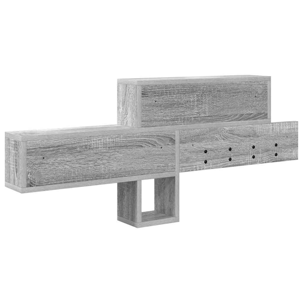 Wandmontierter Kleiderständer Grau Sonoma 100 x 12 x 43,5 cm