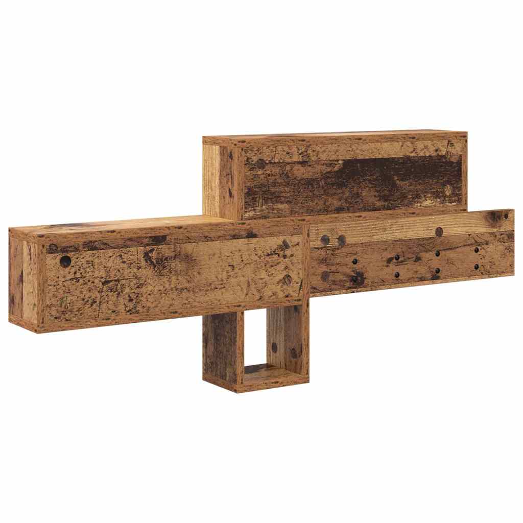 Wandmontierter Kleiderständer Altholz 100 x 12 x 43,5 cm