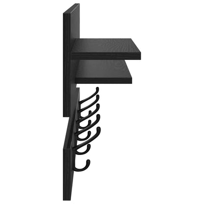 Wandmontierter Kleiderständer Schwarze Eiche 90 x 15 x 36 cm