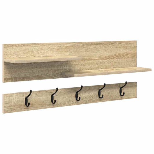 Wandmontierter Kleiderständer Sonoma Eiche 90 x 15 x 36 cm