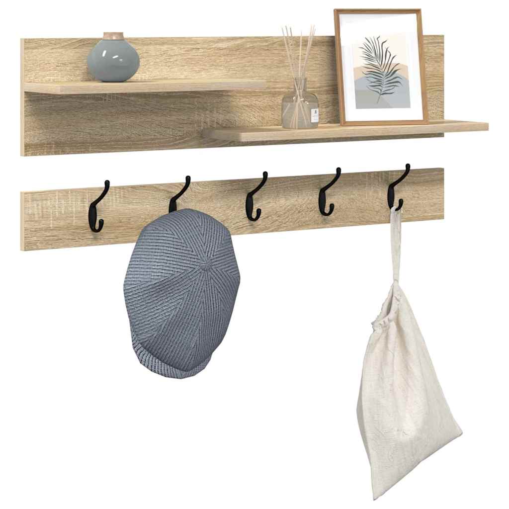 Wandmontierter Kleiderständer Sonoma Eiche 90 x 15 x 36 cm