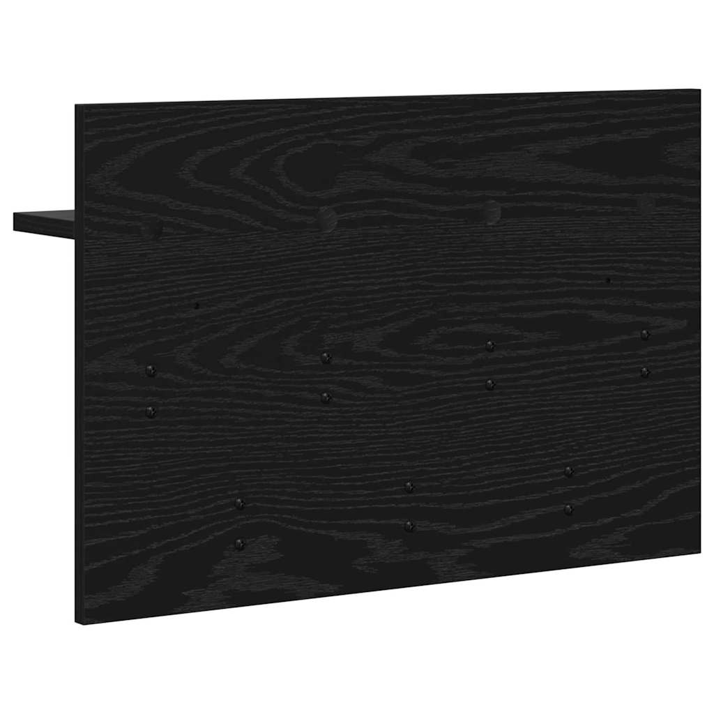 Wandmontierter Kleiderständer Schwarze Eiche 60 x 40 x 12 cm