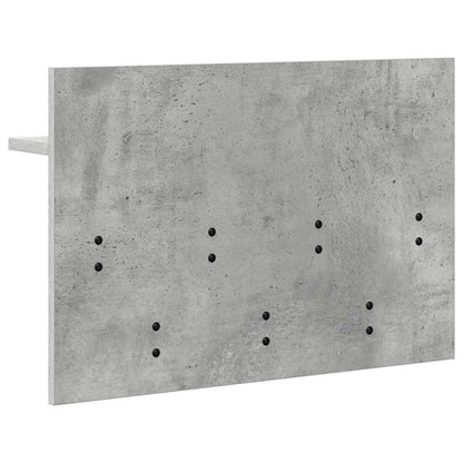 Wandmontierter Kleiderständer Betongrau 60 x 40 x 12 cm